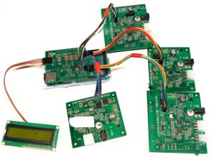 Four lambda modules connected.