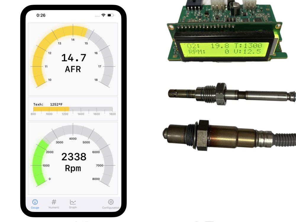 wideband lambda module with LCD and APP